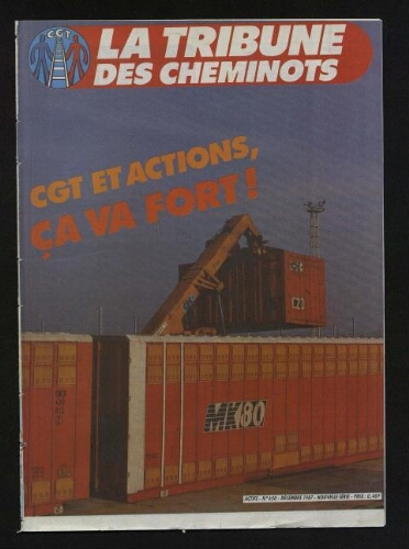 La Tribune des cheminots [actifs], n° 650, Décembre 1987