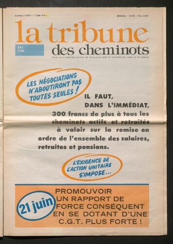 La Tribune des cheminots [actifs], 7 juin 1978