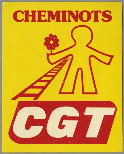 Cheminots CGT : [autocollant, 1983]