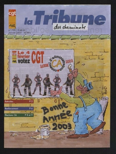 La Tribune des cheminots [actifs], n° 799, Janvier 2003