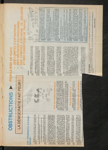 La Tribune des cheminots, supplément au n° 605, 13 octobre 1983