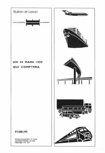 Bulletin de liaison de l'Union Interfédérale des Transports, n° 3, Avril 1995