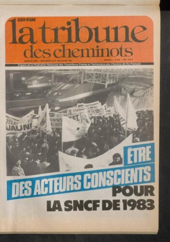 La Tribune des cheminots, supplément au n° 590, 6 mai 1982