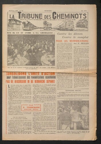 La Tribune des cheminots, n° 68, Mai 1953