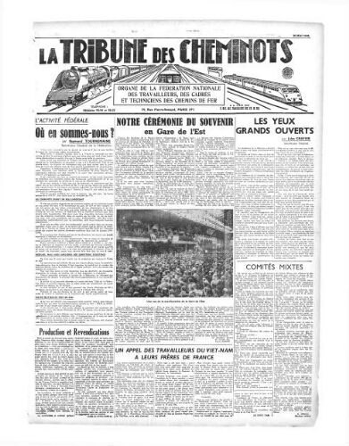 La Tribune des cheminots, [sans numérotation], 15 mai 1946