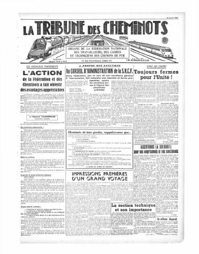 La Tribune des cheminots, [sans numérotation], 15 janvier 1948