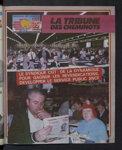 La Tribune des cheminots [actifs], n° 673, Mars 1990 - Avril 1990