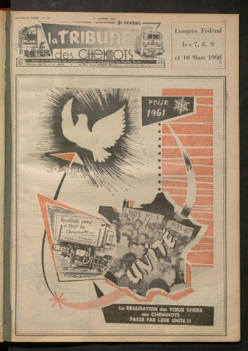 La Tribune des cheminots, n° 238, 1er janvier 1961