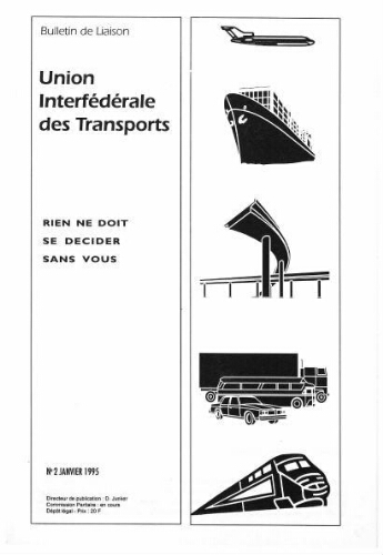Bulletin de liaison de l'Union Interfédérale des Transports, n° 2, Janvier 1995