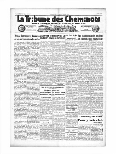 La Tribune des cheminots [unitaires], n° 423, 15 mai 1935