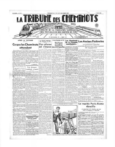 La Tribune des cheminots, n° 510, 1er juin 1936