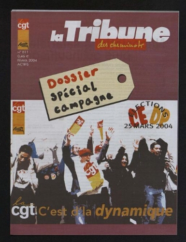 La Tribune des cheminots [actifs], n° 811, Février 2004