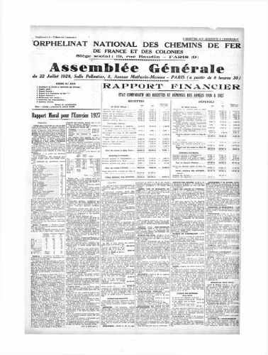 La Tribune des cheminots [unitaires], supplément au n° 257, 1er juillet 1928